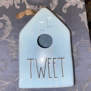 Rae Dunn TWEET Birdhouse Light Blue BRAND NEW